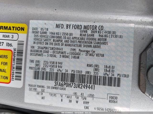 Ford Fusion Se