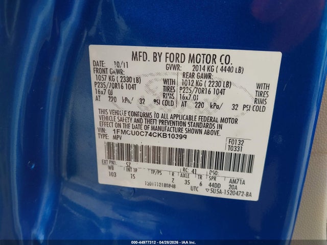 Ford Escape Xls
