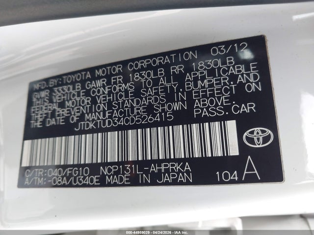 Toyota Yaris Le
