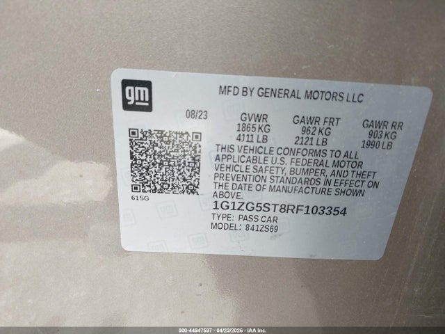 Chevrolet Malibu Fwd Rs
