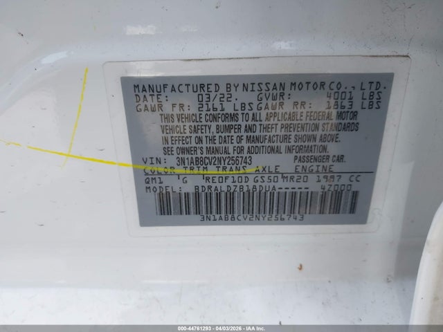 Nissan Sentra Sv Xtronic Cvt