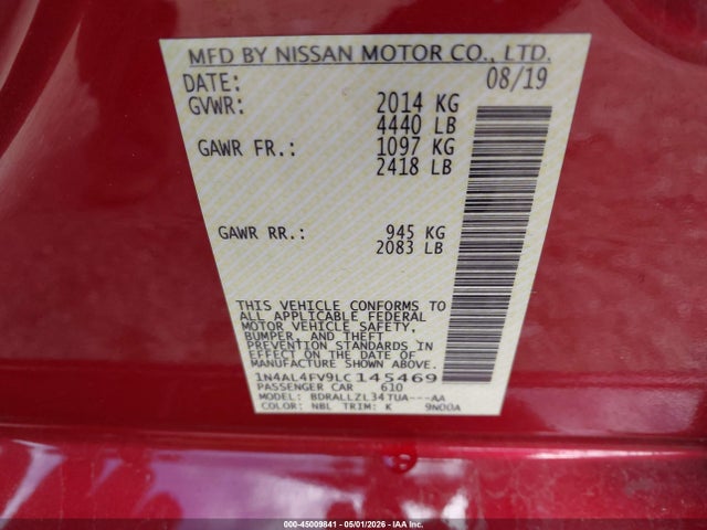 Nissan Altima Platinum Vc-turbo Fwd