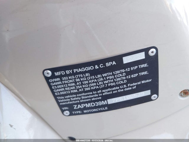 Vespa Gts Sei Giorni 300