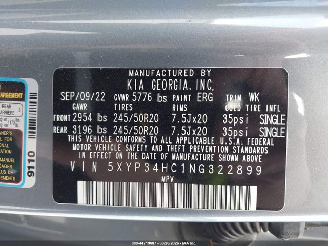 Kia Telluride Ex
