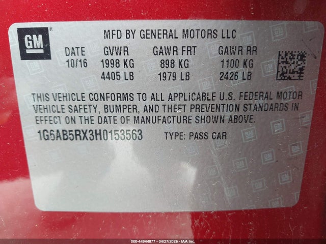 Cadillac ATS Luxury Rwd