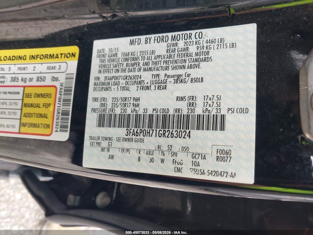 Ford Fusion Se
