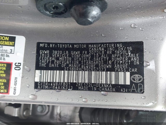 Toyota Corolla Le