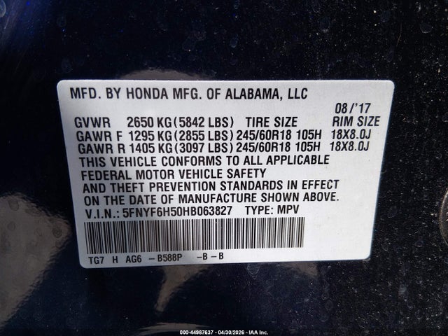 Honda Pilot Ex-l