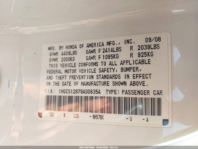 Honda Accord 2.4 Ex-l
