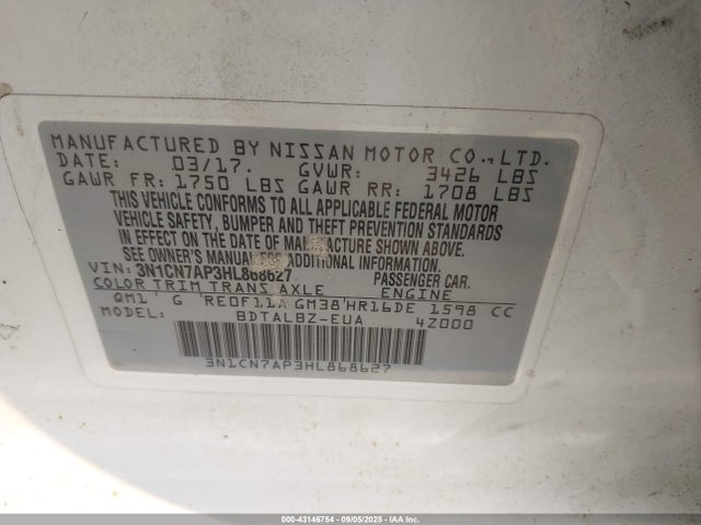 Nissan Versa 1.6 Sv