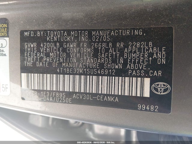 Toyota Camry Le