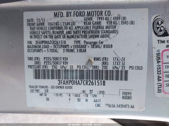 Ford Fusion Se