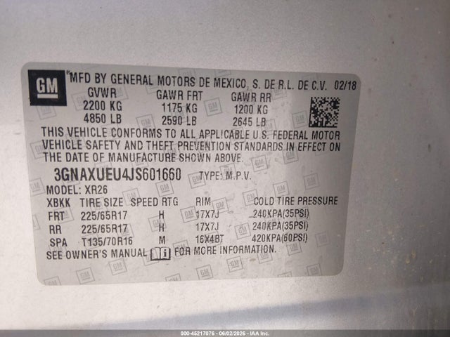 Chevrolet Equinox Lt