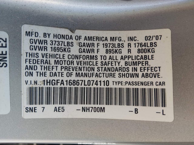 Honda Civic Ex