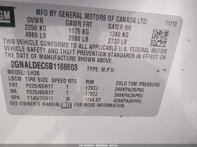 Chevrolet Equinox 1lt