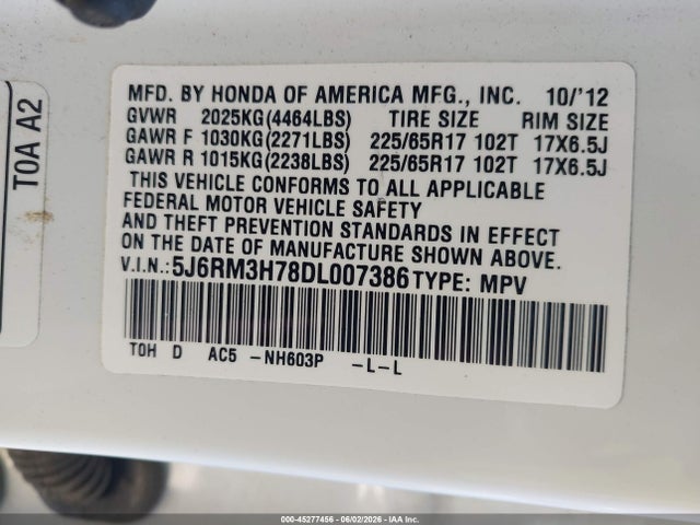Honda CR-V Ex-l