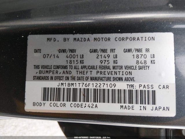 Mazda Mazda3 I Sv