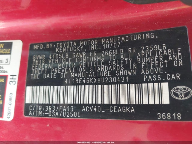 Toyota Camry Xle