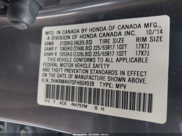 Honda CR-V Ex-l