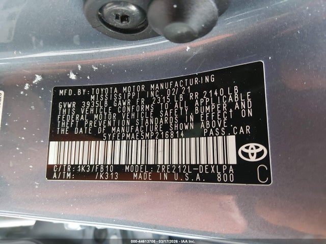 Toyota Corolla Le
