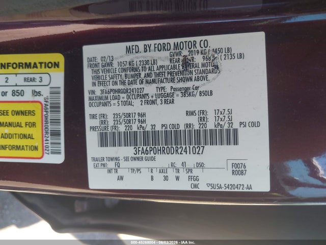 Ford Fusion Se