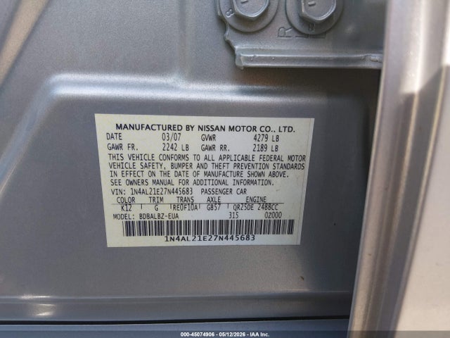 Nissan Altima 2.5 S