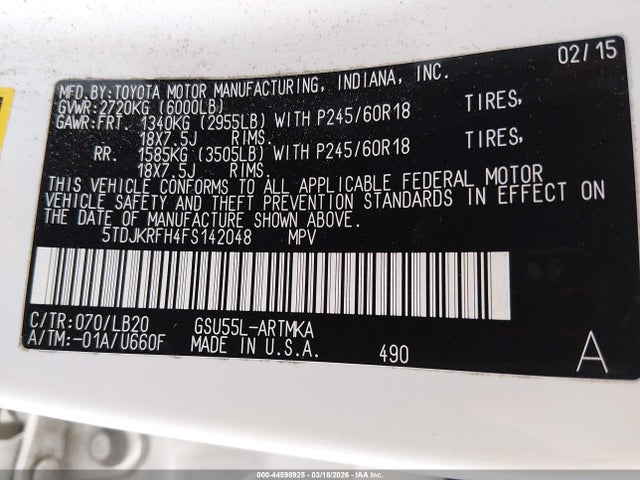 Toyota Highlander Xle V6