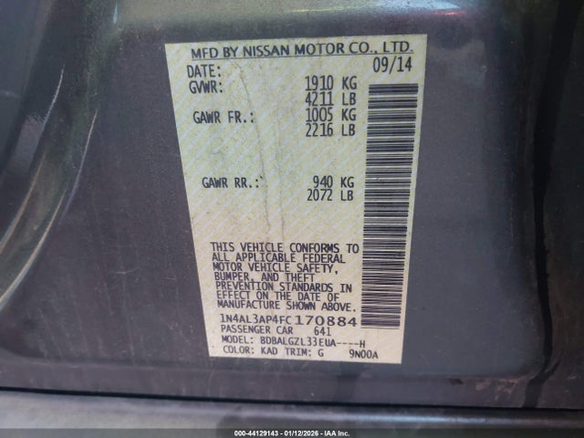 Nissan Altima 2.5 S