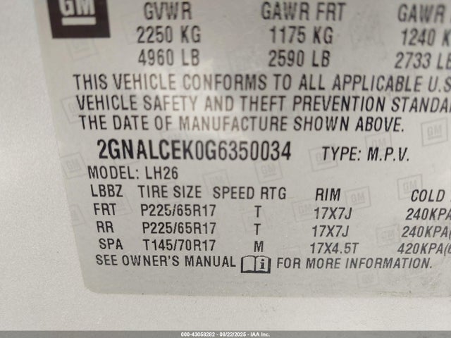 Chevrolet Equinox Lt