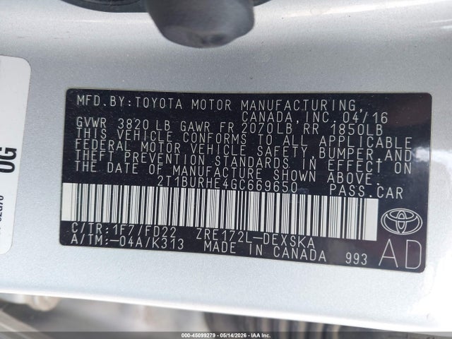 Toyota Corolla S