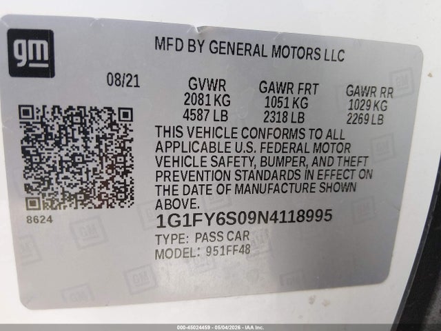 Chevrolet Bolt Fwd Lt