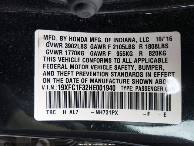 Honda Civic Ex-t