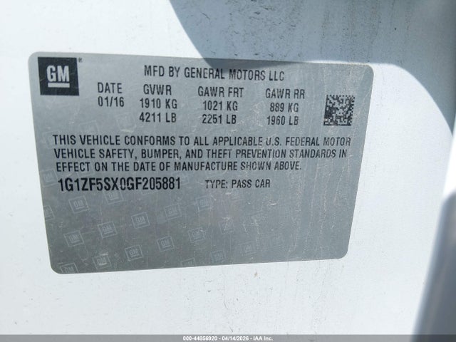 Chevrolet Malibu 2lt