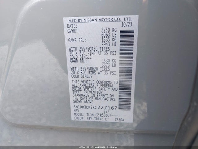 Nissan Pathfinder Platinum 4wd