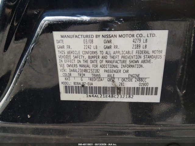 Nissan Altima 2.5 S