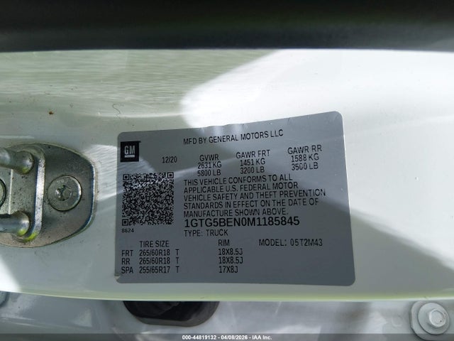 GMC Canyon 2wd  Short Box Elevation Standard