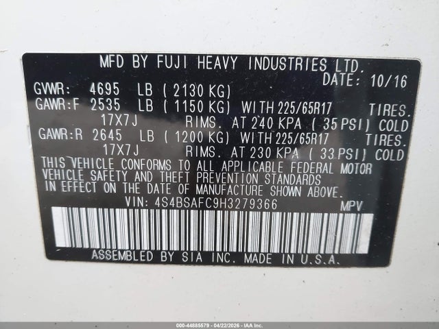 Subaru Outback 2.5i Premium