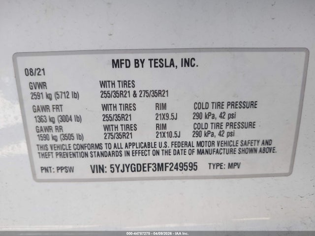 Tesla Model Y Performance Dual Motor All-wheel Drive