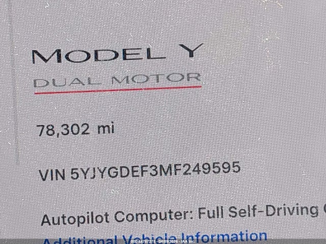 Tesla Model Y Performance Dual Motor All-wheel Drive