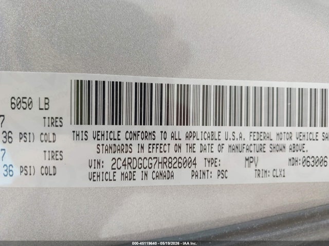 Dodge Grand Caravan Sxt