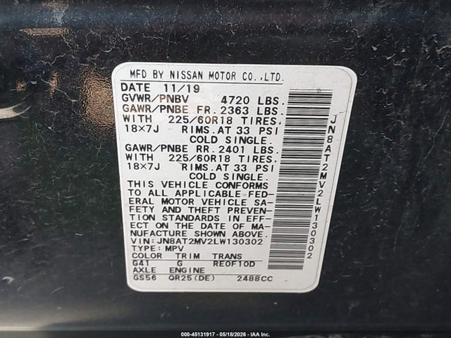 Nissan Rogue Sv Intelligent Awd