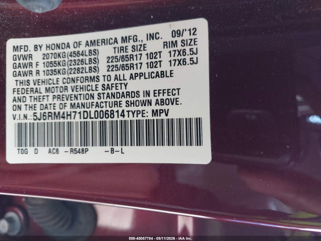 Honda CR-V Ex-l