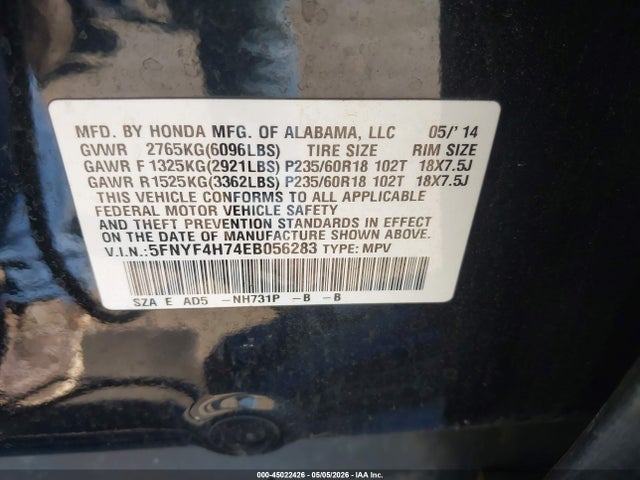 Honda Pilot Ex-l