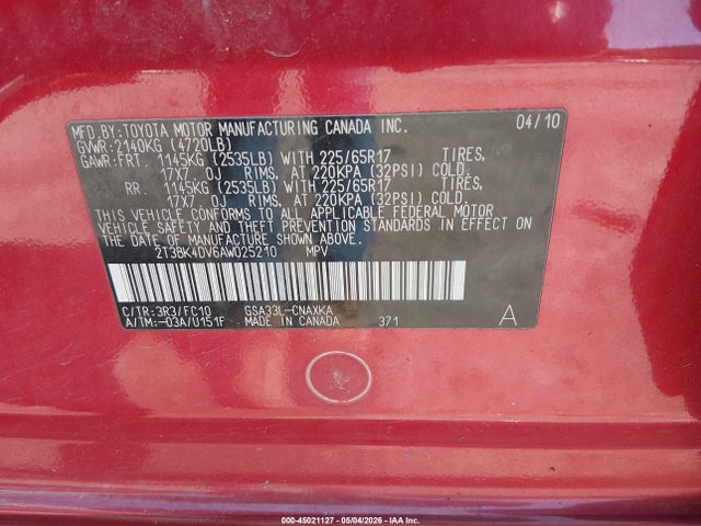 Toyota RAV4 Base V6