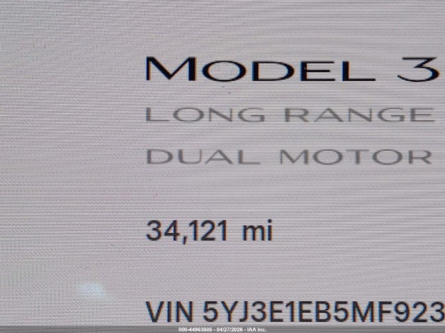 Tesla Model 3 Long Range Dual Motor All-wheel Drive