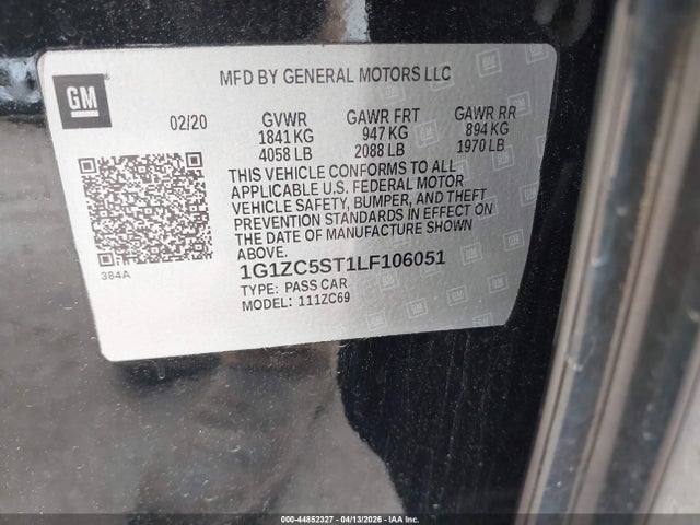 Chevrolet Malibu Fwd 1fl