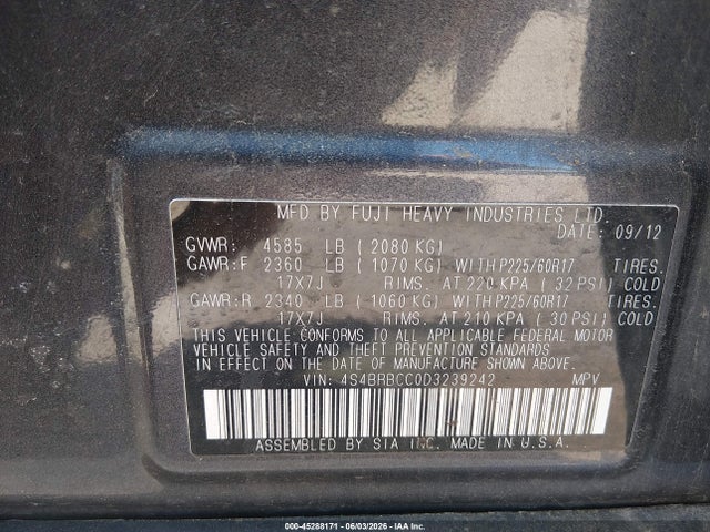 Subaru Outback 2.5i Premium