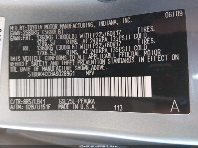 Toyota Sienna Limited