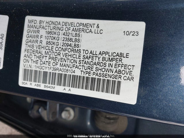 Honda Accord Ex