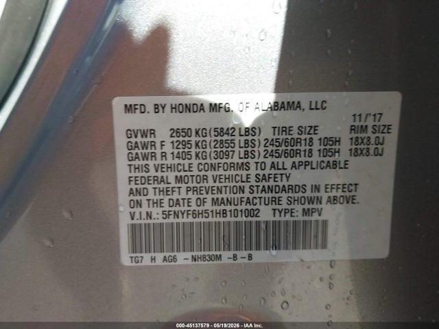 Honda Pilot Ex-l